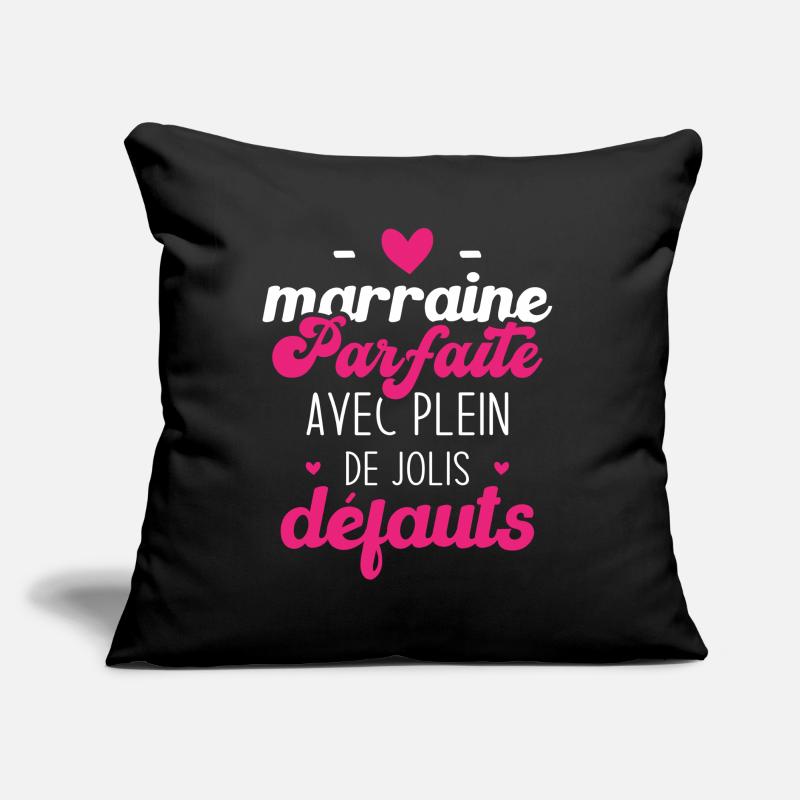 Marraine parfaite avec plein de jolis défauts Coussin et housse de 45 x 45 cm
