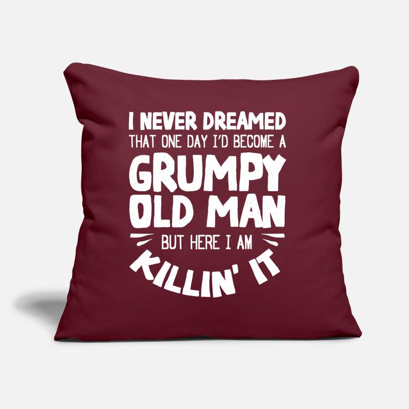 Grumpy old man, here I am Sofa pillow with filling 45cm x 45cm