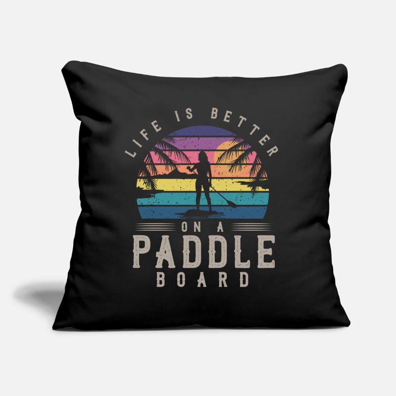 Life is better on a paddle board, SUP Sofa pillow with filling 45cm x 45cm