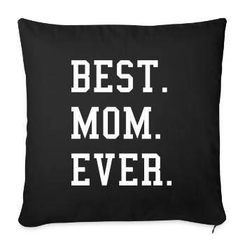 Meilleure maman de tous les temps - Coussin et housse de 45 x 45 cm - noir - Devant