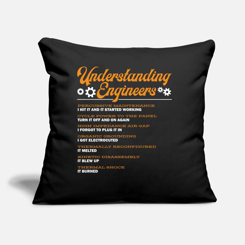 Engineers Understanding, Engineering Sofa pillow with filling 45cm x 45cm