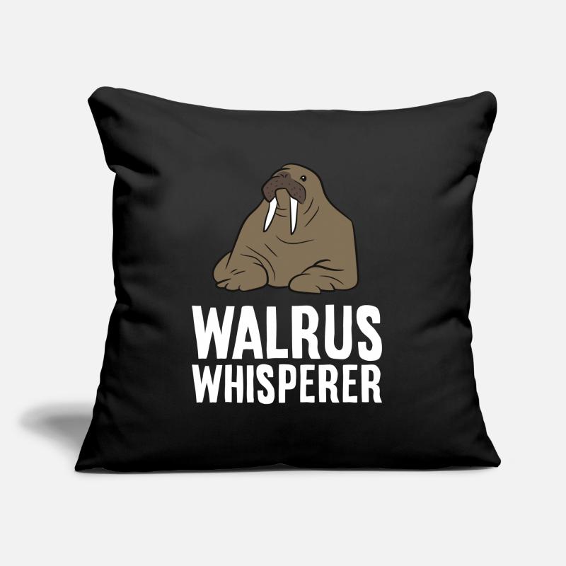 Walrossflüsterer Sofakissen mit Füllung 45 x 45 cm