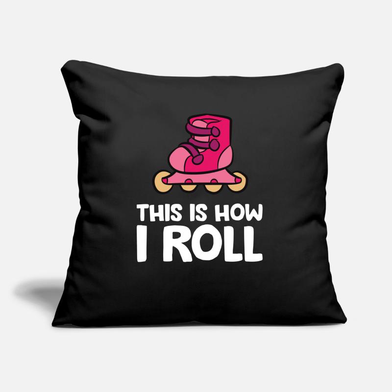 Inline Skating Rollerblading This Is How I Roll Sofa pillow with filling 45cm x 45cm