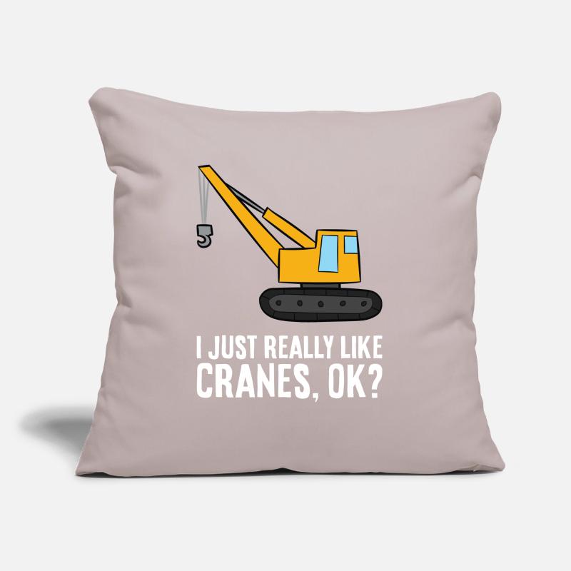 Construction Crane I Just Really Like Cranes Sofa pillow with filling 45cm x 45cm