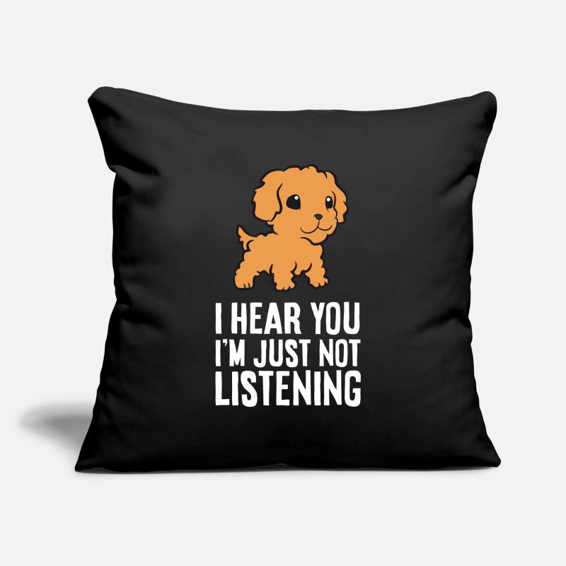 Cavapoo je t’entends, je n’écoute tout simplement pas Coussin et housse de 45 x 45 cm
