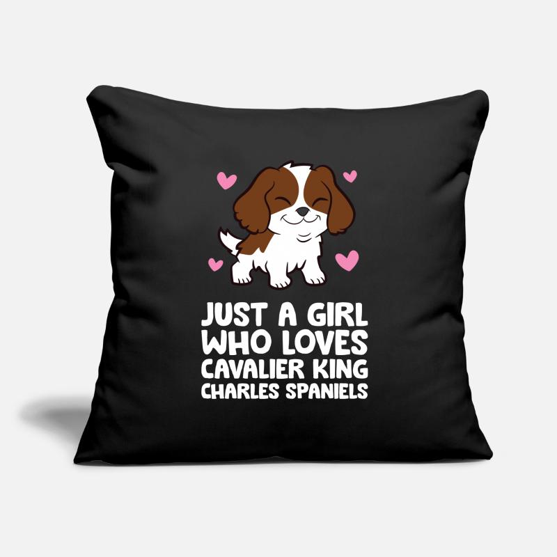 Nur ein Mädchen, das Cavalier King Charles Sofakissen mit Füllung 45 x 45 cm