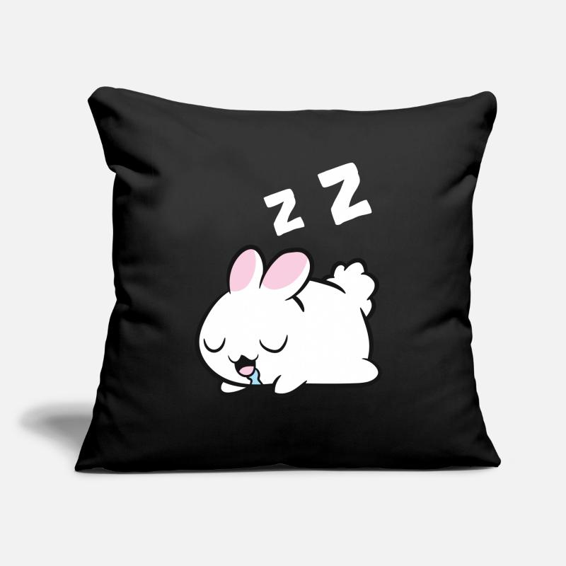 Sleeping Rabbit Sleeping Pajama Rabbit Sofakissen mit Füllung 45 x 45 cm