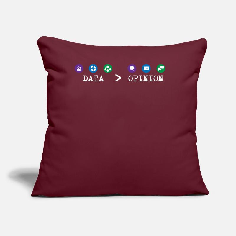 Big Data, Data Analyst, Data Bigger than Opinion Coussin et housse de 45 x 45 cm