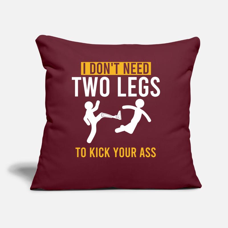 Leg prosthesis, prosthesis, amputee, amputation Sofa pillow with filling 45cm x 45cm