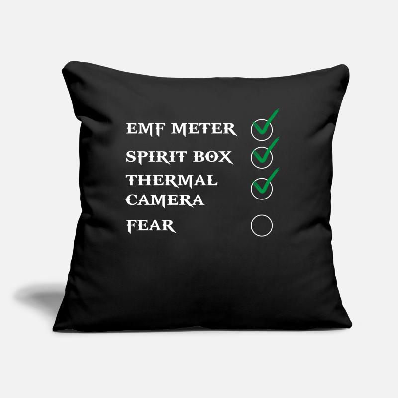 Ghost Hunter, EMF meter, thermal camera Sofa pillow with filling 45cm x 45cm