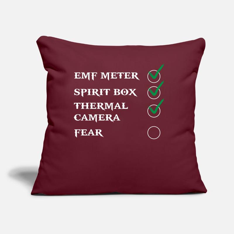 Ghost Hunter, EMF meter, thermal camera Sofa pillow with filling 45cm x 45cm