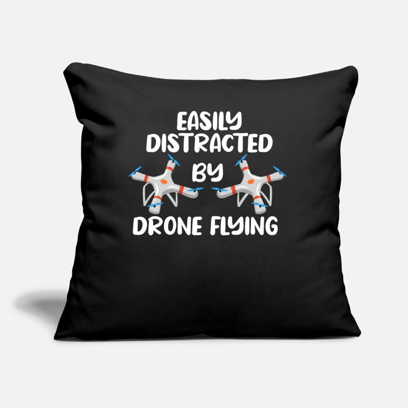 Drone volant, drones, drones, modèles réduits d’avions Coussin et housse de 45 x 45 cm