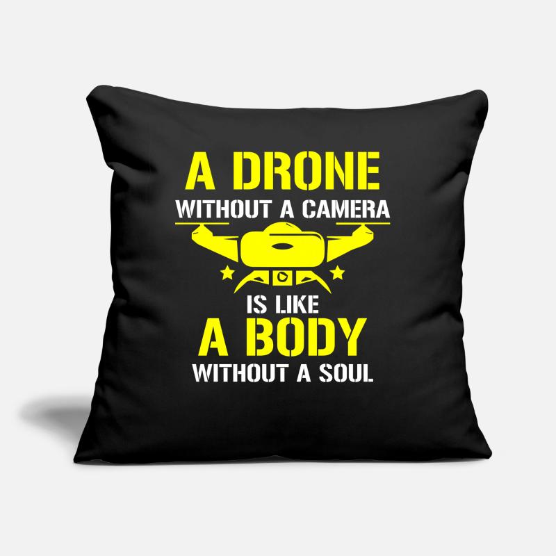 Drone volant, drones, drones, modèles réduits d’avions Coussin et housse de 45 x 45 cm