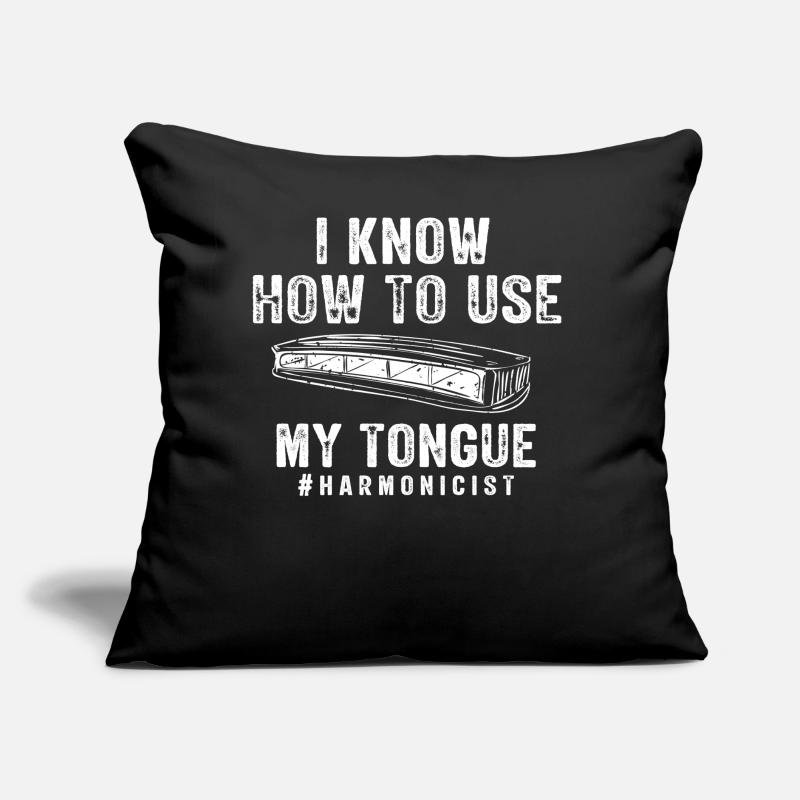 Harmoniciste, Unny harmonica Coussin et housse de 45 x 45 cm
