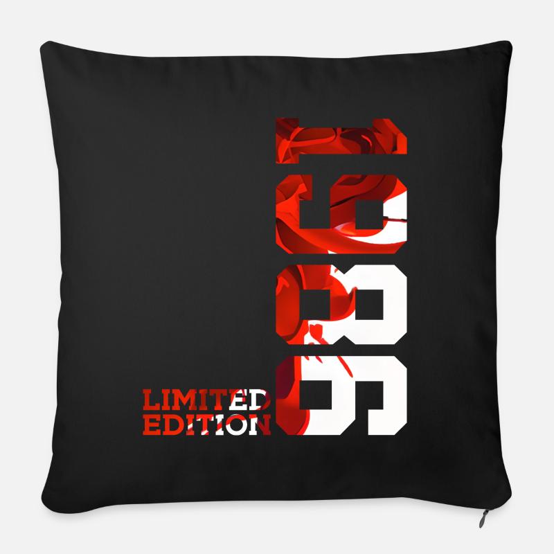 40E ANNIVERSAIRE 40 ANS ÉDITION LIMITÉE 1986 - Coussin et housse de 45 x 45 cm - noir