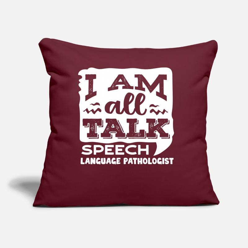 Speech-language pathology, speech-language pathologist Sofa pillow with filling 45cm x 45cm