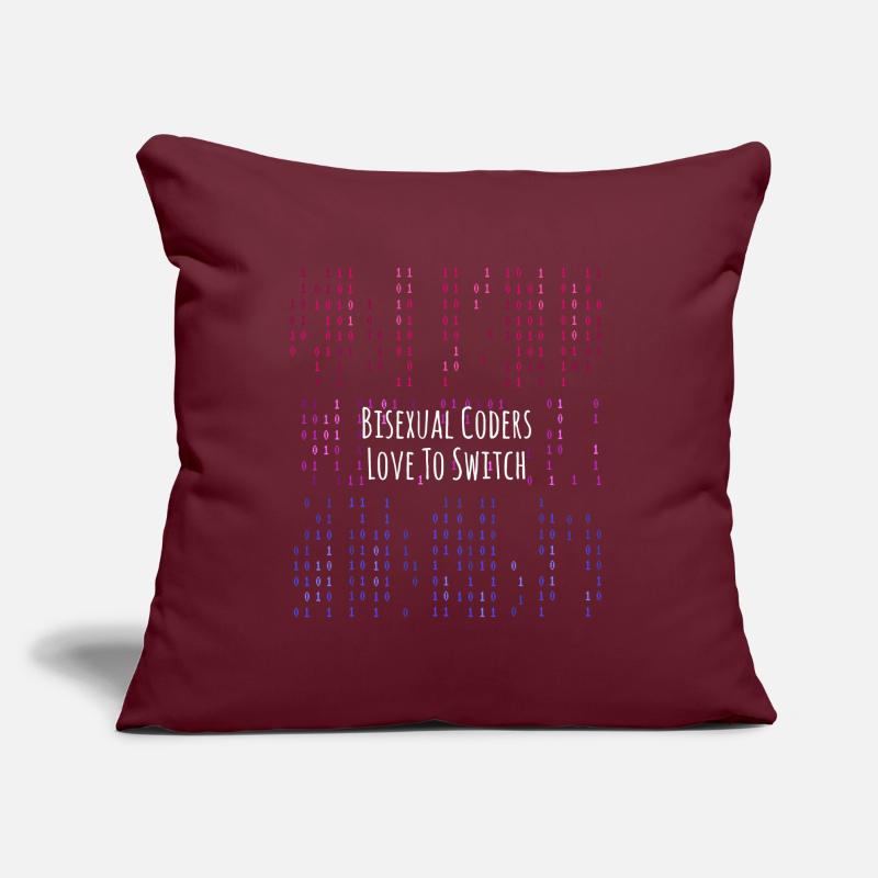 LGBT Code Bisexual Programming Sofa pillow with filling 45cm x 45cm