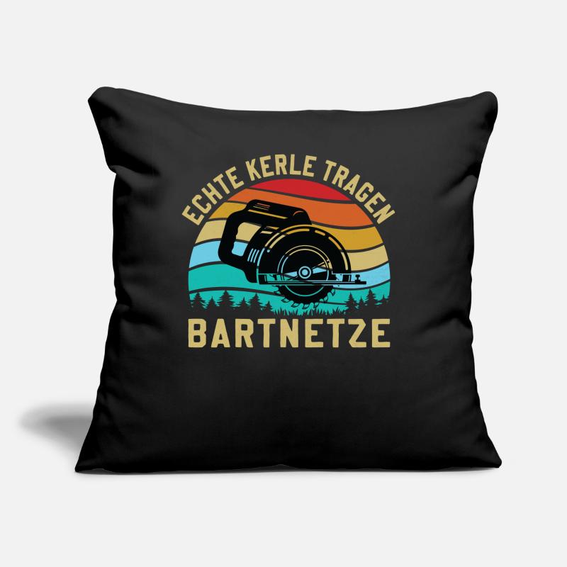 Forstwirtschaft Waldarbeiter Spruch Echte Kerle Sofakissen mit Füllung 45 x 45 cm