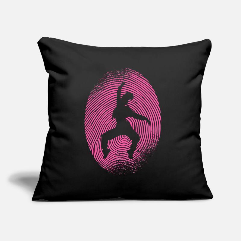 Breakdancer Breakdancing Fingerprint Breakdance Sofa pillow with filling 45cm x 45cm