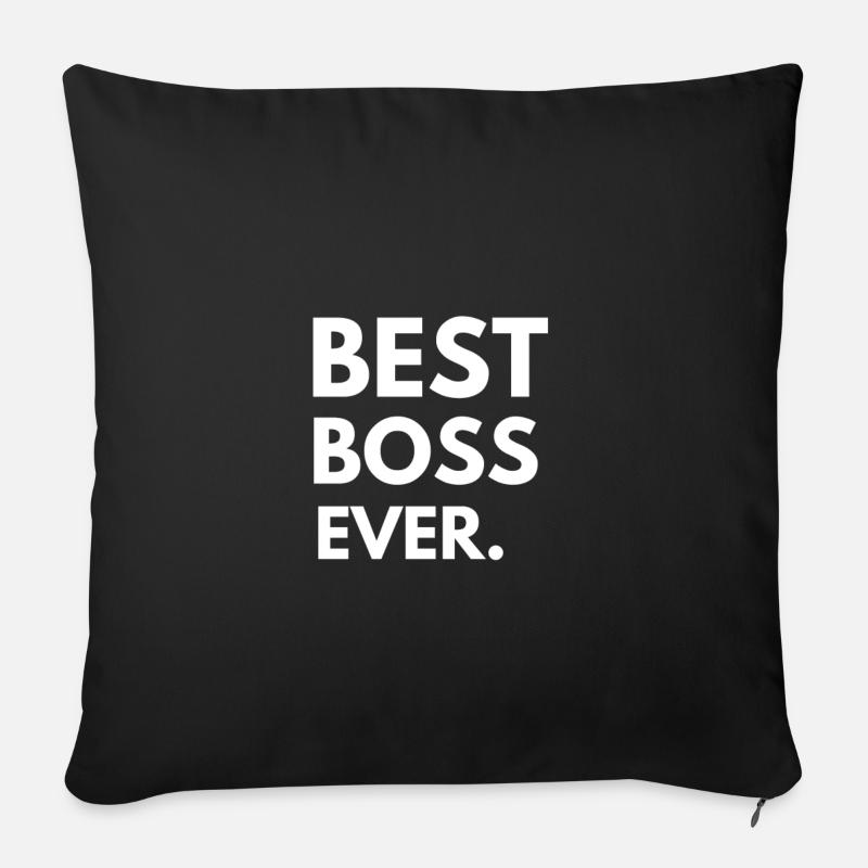 Design Bester Chef aller Zeiten - Sofakissen mit Füllung 45 x 45 cm - Schwarz