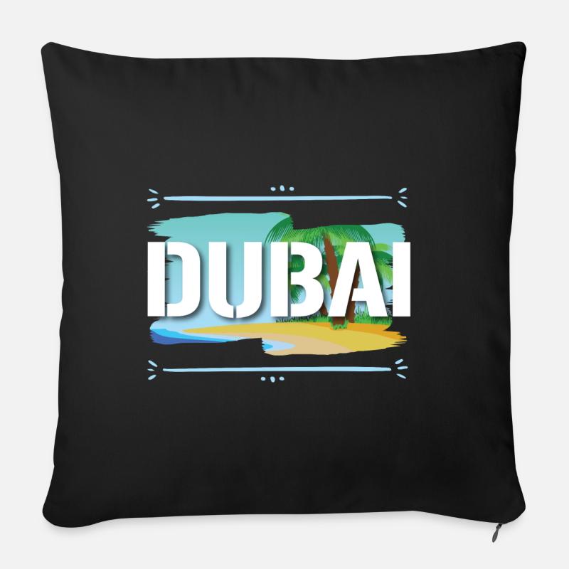 Dubai - Sofakissen mit Füllung 45 x 45 cm - Schwarz