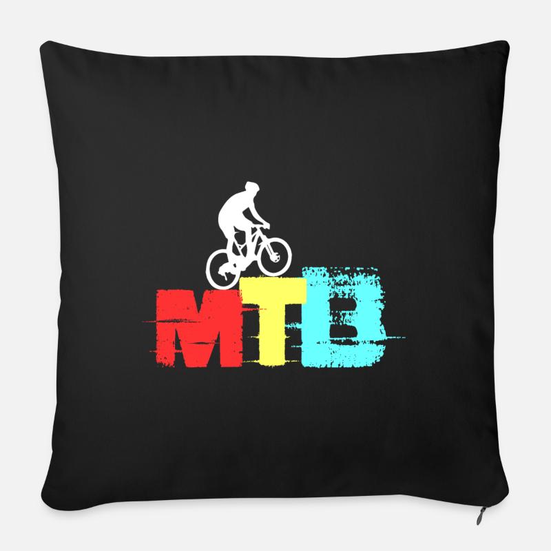 MTB - Sofakissen mit Füllung 45 x 45 cm - Schwarz