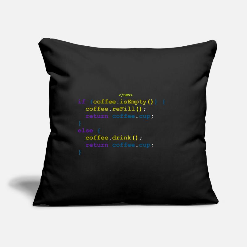 Coffee function for programmers and developers Sofa pillow with filling 45cm x 45cm