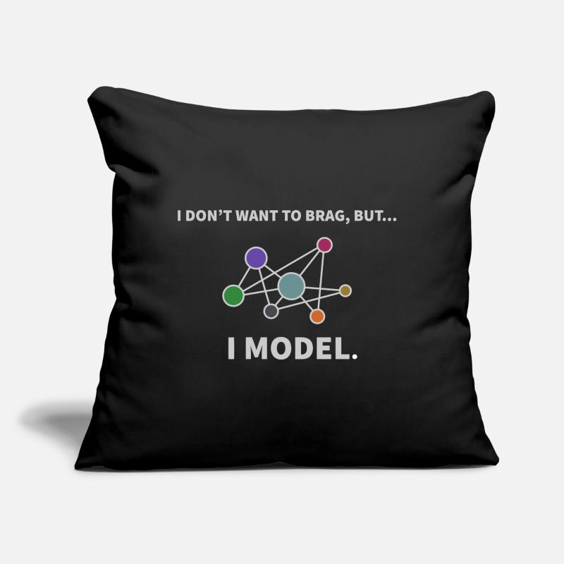 Model Data Science Computer Science Gift Sofa pillow with filling 45cm x 45cm