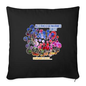 Allerheiligenkirmes T Shirt - Sofakissen mit Füllung 45 x 45 cm - Schwarz - Vorne