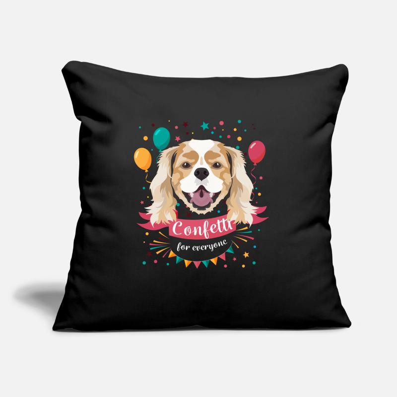 Cavalier King Charles Spaniel Carnaval Carnaval Coussin et housse de 45 x 45 cm