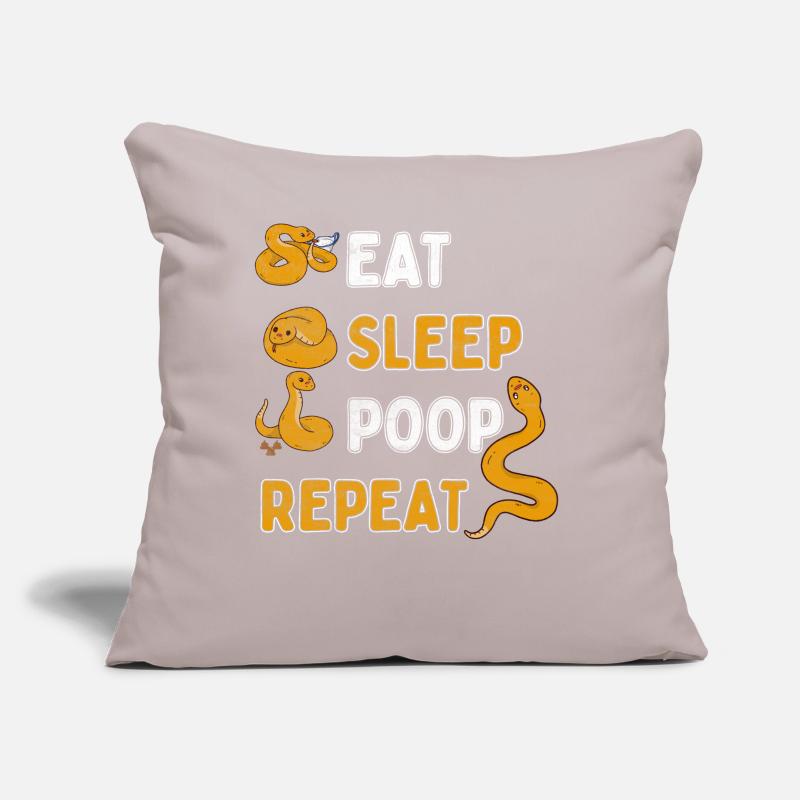 Serpent Chuchoteur Python Boa Reptile Serpent Serpent Coussin et housse de 45 x 45 cm