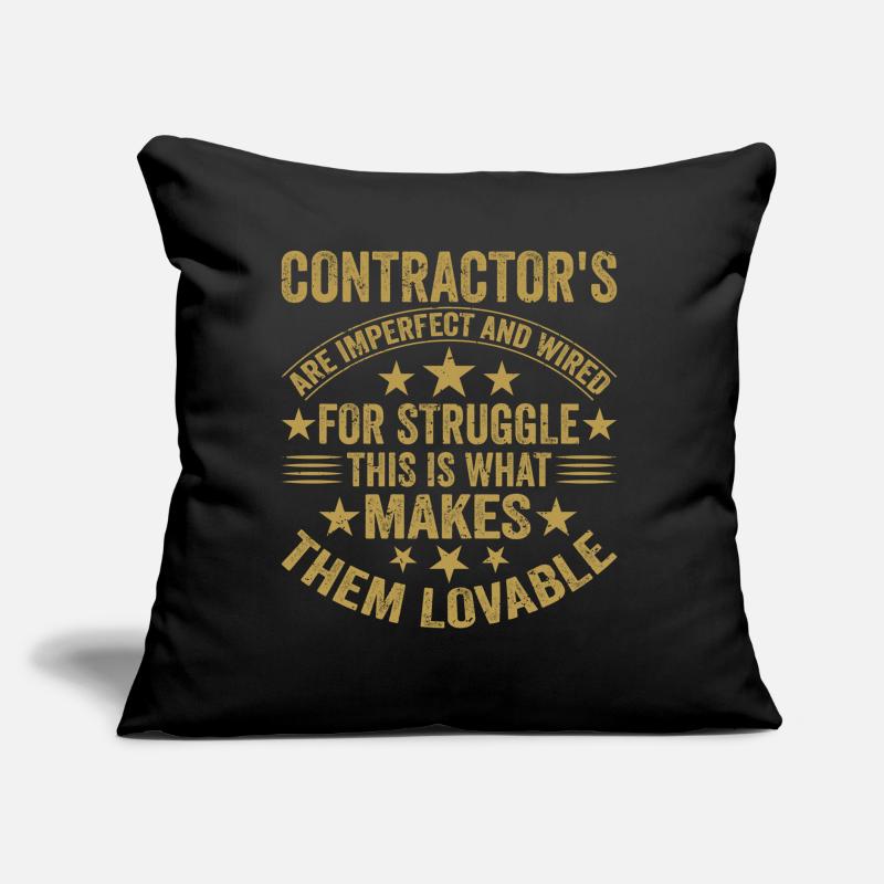 General Contractor Construction Handyman Builder Sofakissen mit Füllung 45 x 45 cm