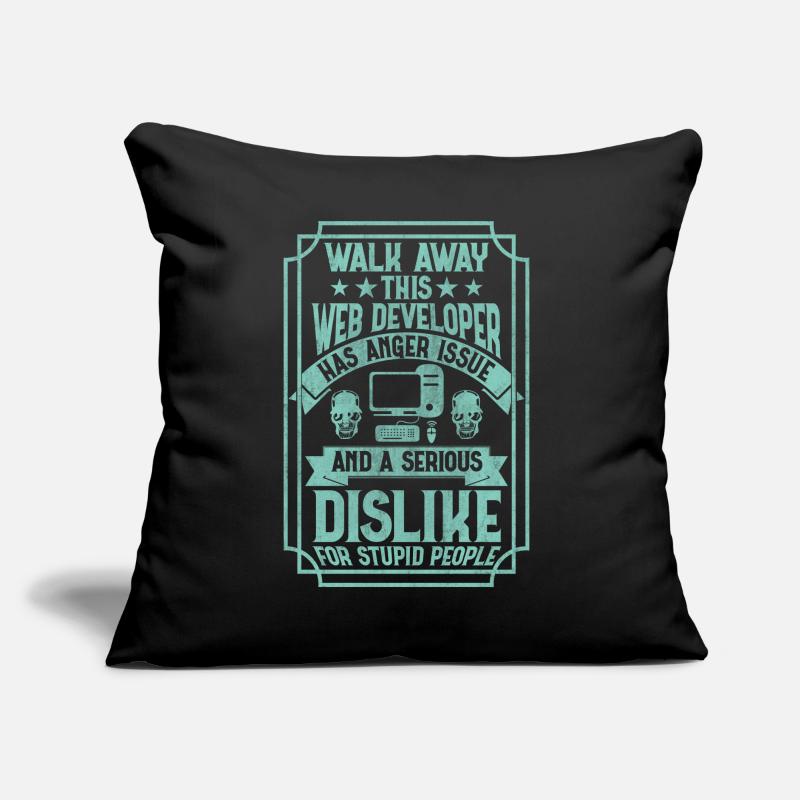 Funny Programmer Web Developer Funny Sofa pillow with filling 45cm x 45cm
