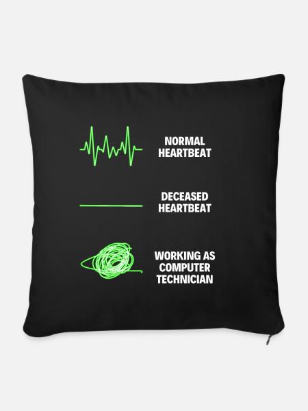 Computer Technician Funny Computer Technician - Sofakissen mit Füllung 45 x 45 cm - Schwarz