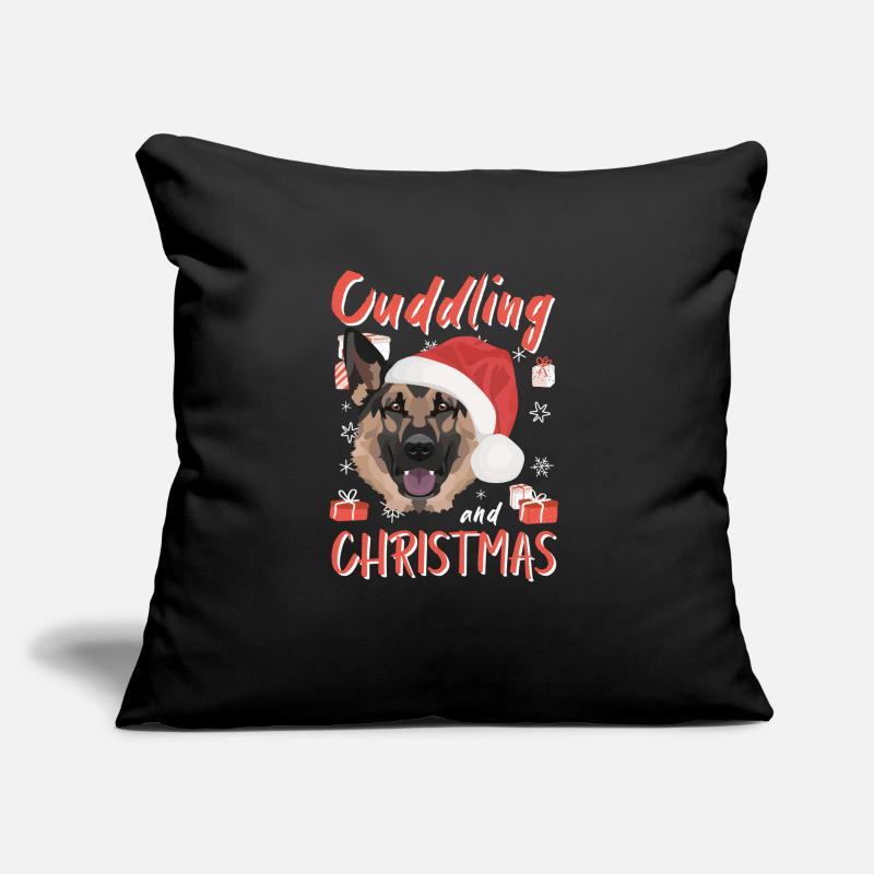 German Shepherd Merry Christmas Sofa pillow with filling 45cm x 45cm