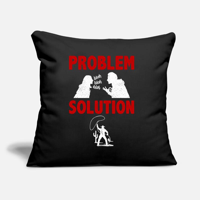 Lancer de lasso Solution au problème du lanceur de lasso Coussin et housse de 45 x 45 cm
