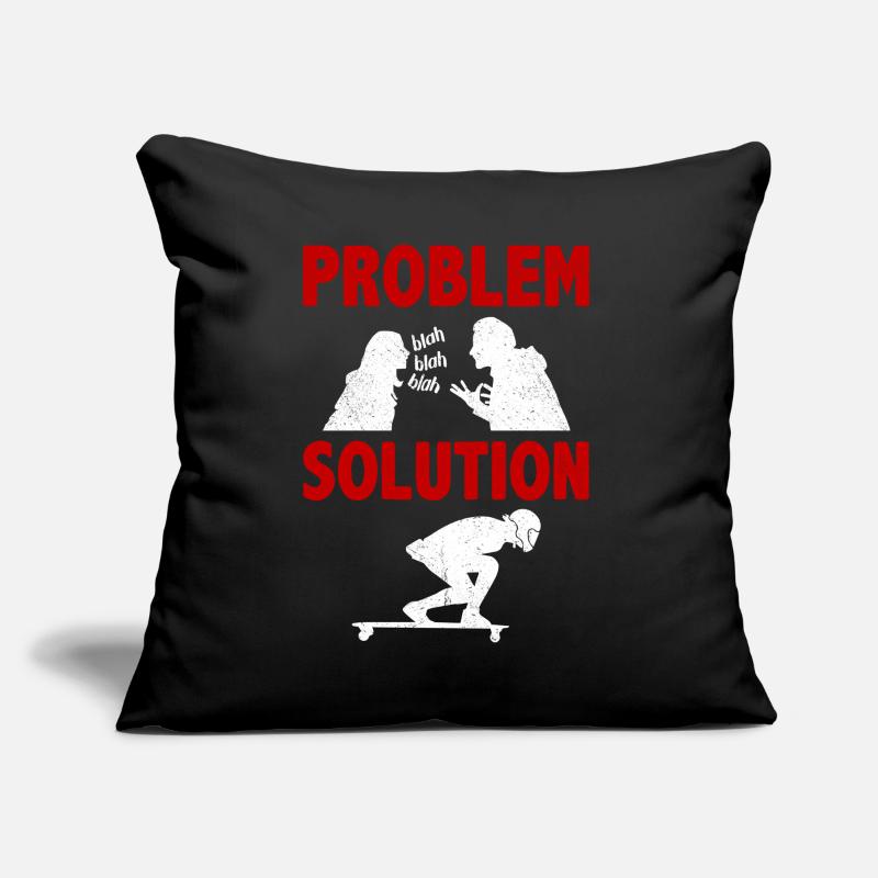Long Boarding Long Board Surfing Problem Solution Sofakissen mit Füllung 45 x 45 cm