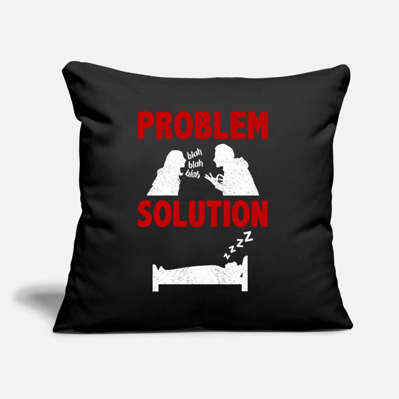 Sieste, Sleepy Head Problem Solution Hobby Coussin et housse de 45 x 45 cm