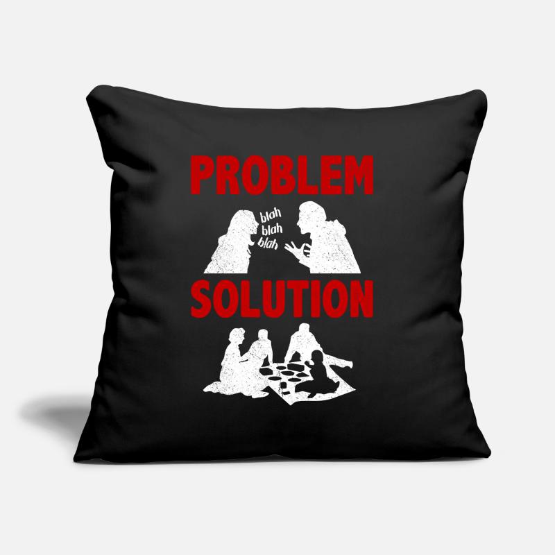 Picknicing Outing Problème Solution Hobby Coussin et housse de 45 x 45 cm