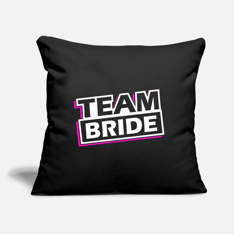 Team Bride Wedding Saying Sofa pillow with filling 45cm x 45cm