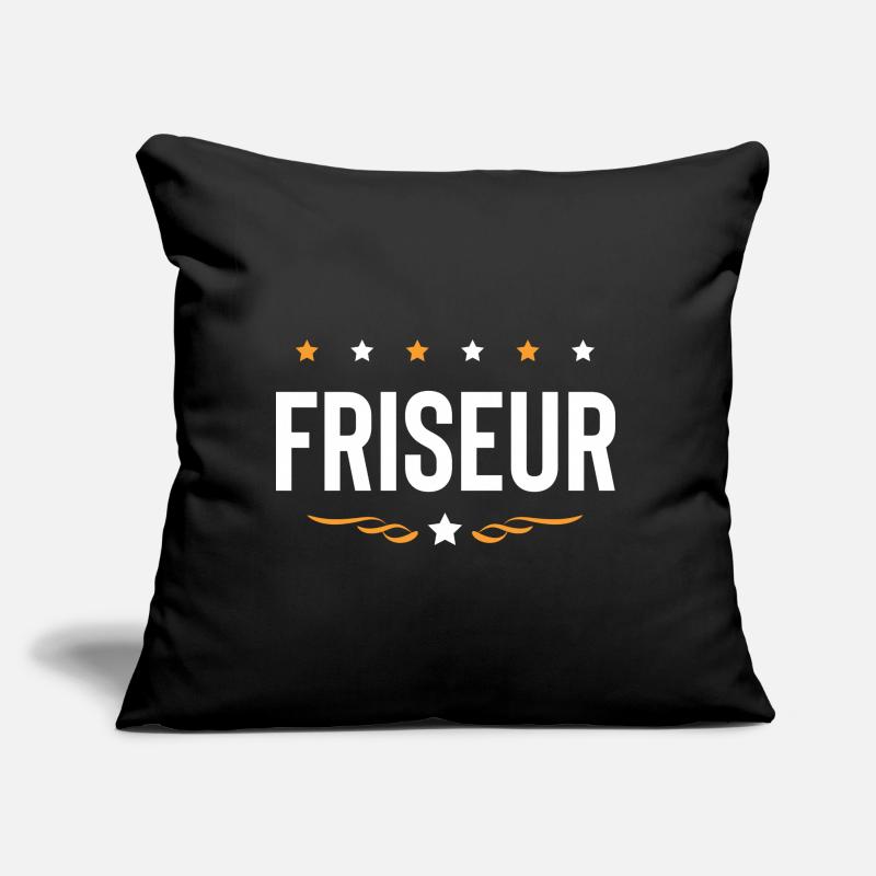 Friseur Beruf Sofakissen mit Füllung 45 x 45 cm