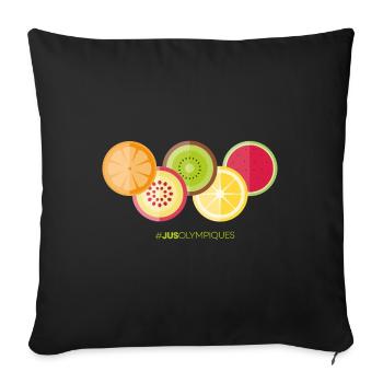 Olympus Saft - Sofakissen mit Füllung 45 x 45 cm - Schwarz - Vorne