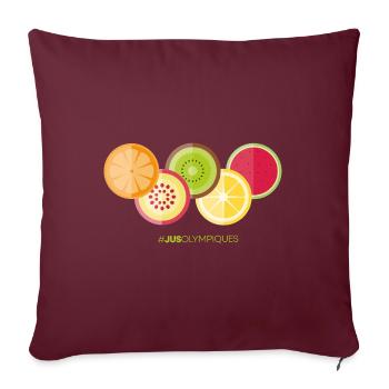 Olympus Juice - Sofa pillow with filling 45cm x 45cm - burgundy - Front