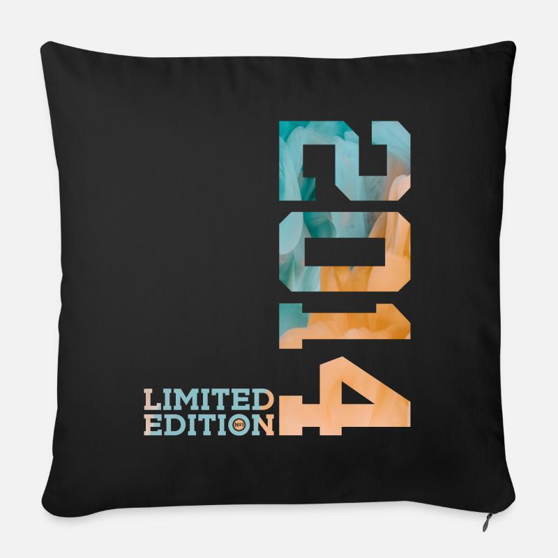 12. GEBURTSTAG LIMITED EDITION 2014 - Sofakissen mit Füllung 45 x 45 cm - Schwarz