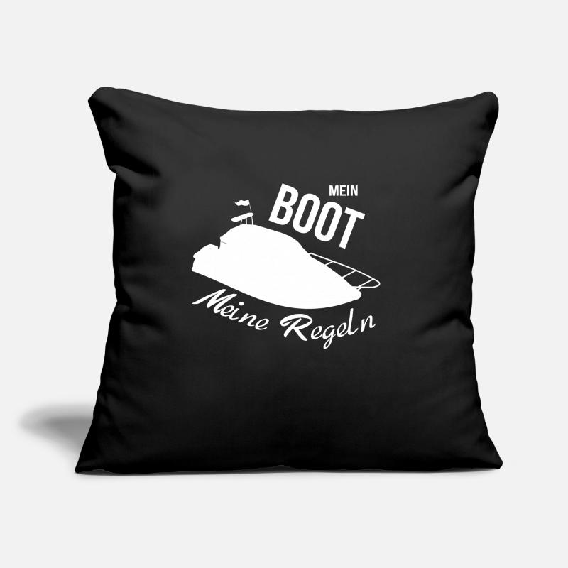Mein Boot meine Regeln Motorboot Sofakissen mit Füllung 45 x 45 cm