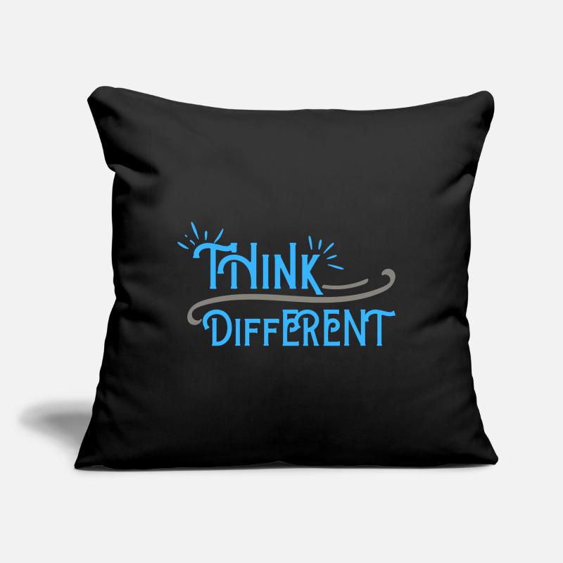 Think Differnet Blaue Grau Design Sofakissen mit Füllung 45 x 45 cm