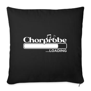 Chorprobe loading - Sofakissen mit Füllung 45 x 45 cm - Schwarz - Vorne