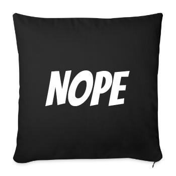 Nope - Sofakissen mit Füllung 45 x 45 cm - Schwarz - Vorne