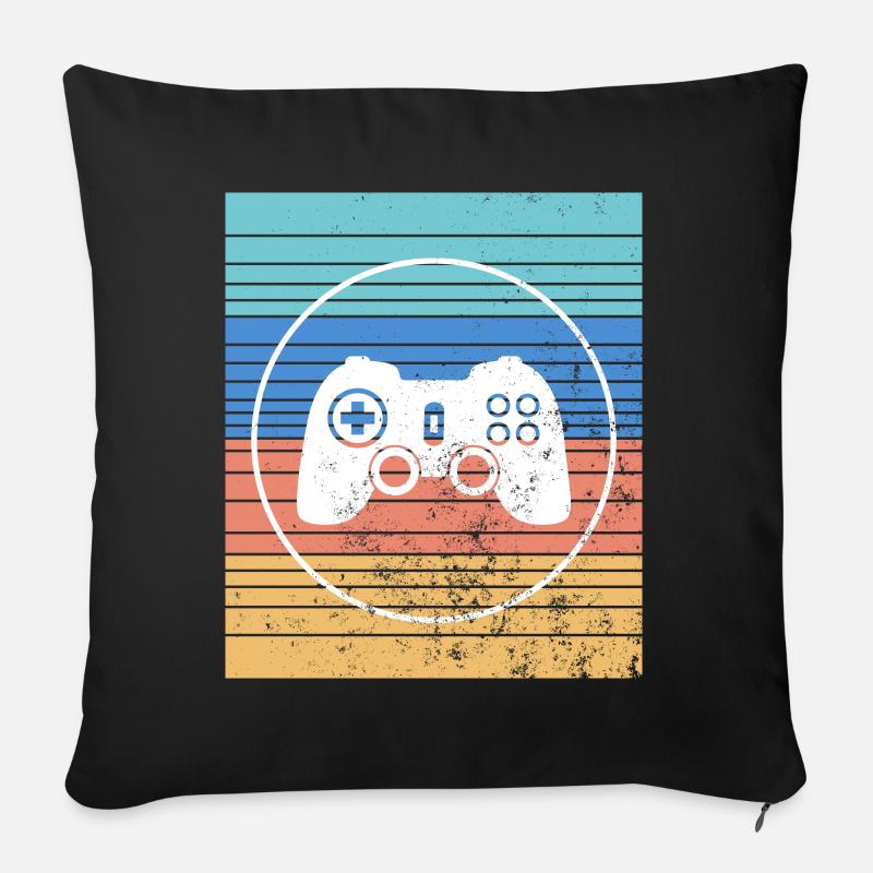 Contrôleur de jeu vidéo - Coussin et housse de 45 x 45 cm - noir