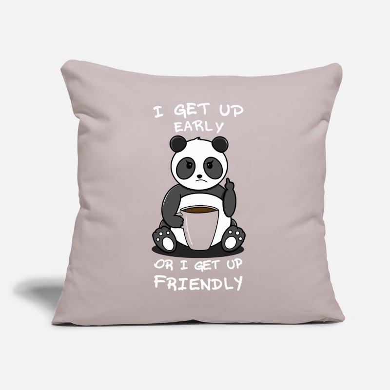 Früh oder freundlich Sofakissen mit Füllung 45 x 45 cm